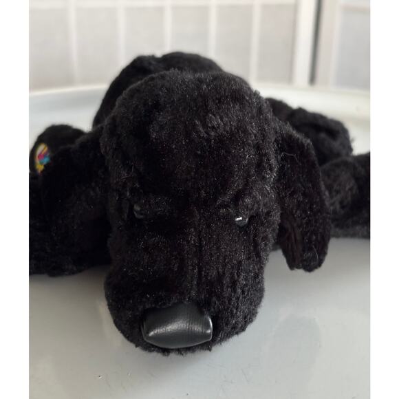 Ganz Webkinz Black Lab Plush Stuffed Animal Toy Dog Puppy EUC - Picture 1 of 9